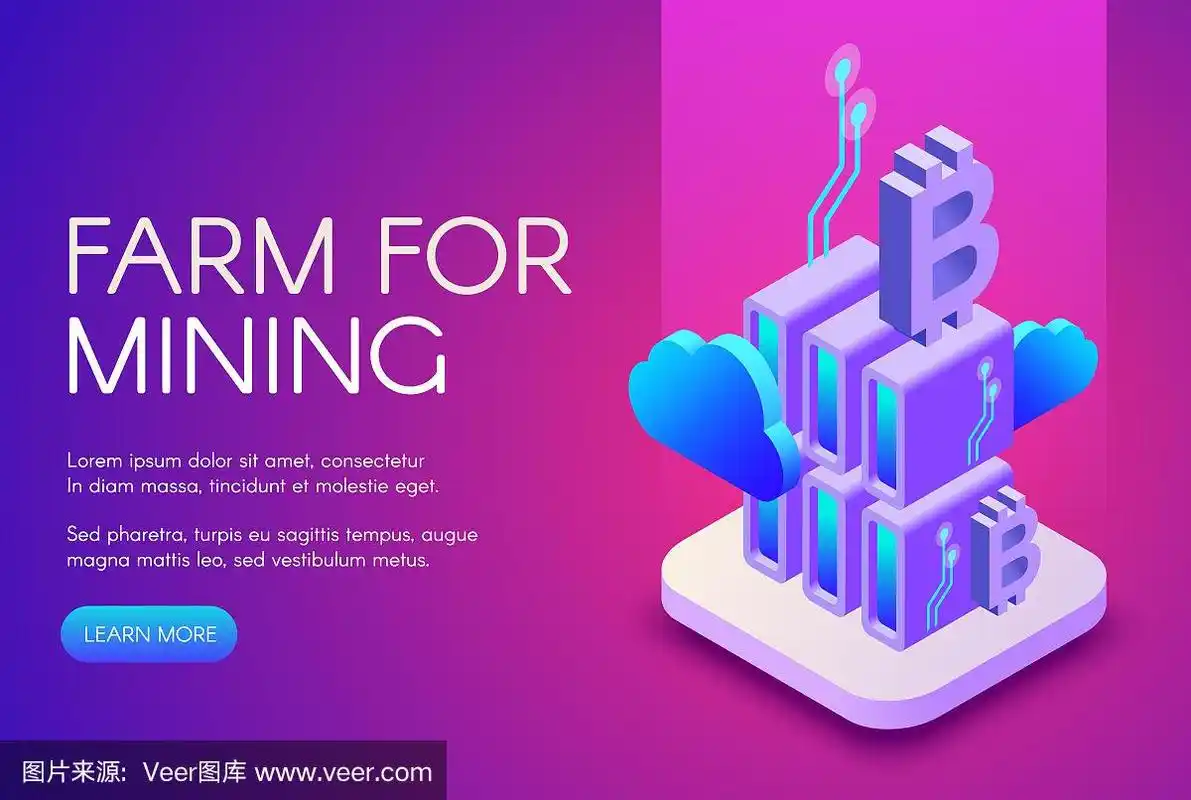 Expansive mining farm with rows of mining machines and cooling infrastructure